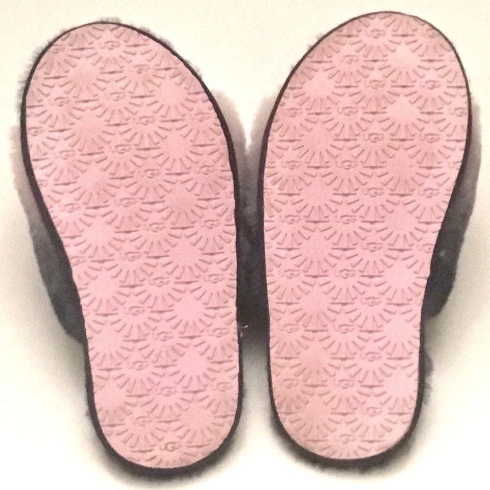 UGG Fluff Yeah Size 11 Slide Shoes Gradient Gray Pink Combo